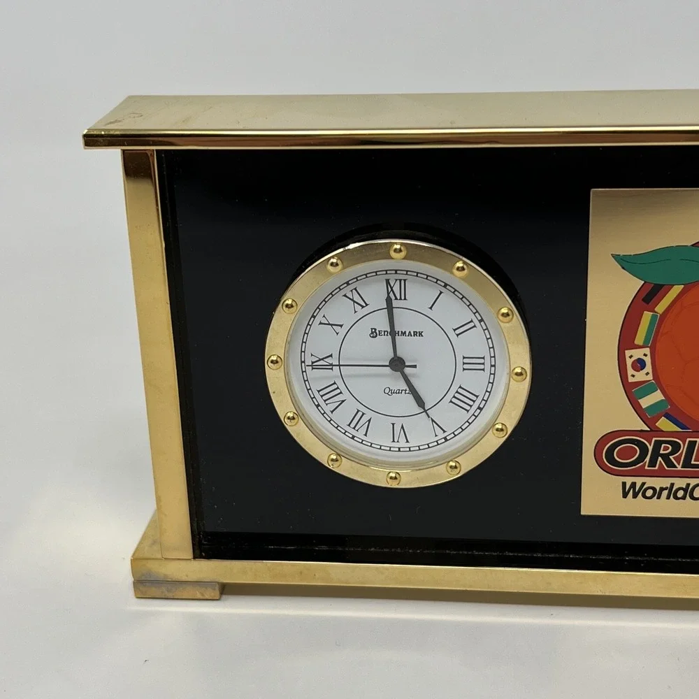 Vintage Benchmark Orlando World Cup 1994 Desk‎ Clock (needs battery)